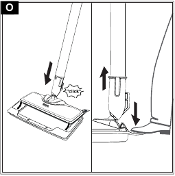 Tapijtglijder bevestigen aan de vloersproeier