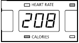 Hartslag/Calorie&euml;n-weergave