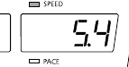 Snelheid/Tempo display