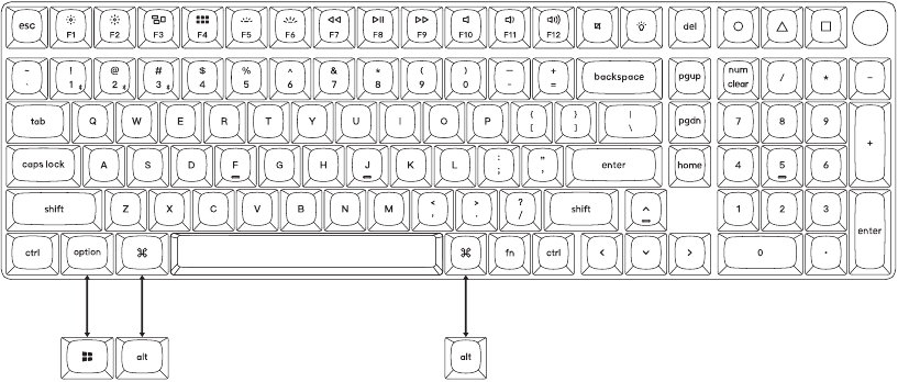 Mac / Windows Keycaps