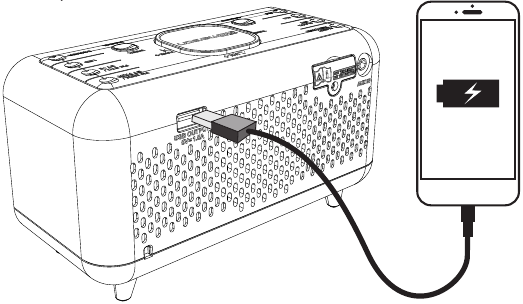 USB om op te laden