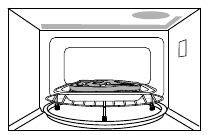 Voedsel in de oven plaatsen