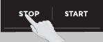 Druk op de knop Stop om te bevestigen