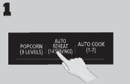 Afbeelding van het Auto Reheat paneel