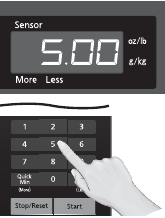 Magnetron display met ingestelde nagaringstijd