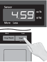 Magnetron display tijdens de nagaringstijd