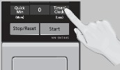 Magnetron display voor het instellen van de uitgestelde start