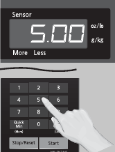 Magnetron display met ingestelde vertragingstijd