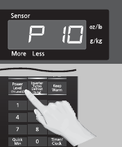 Magnetron display voor het instellen van het vermogensniveau