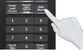 Magnetron display voor de warmhoud functie