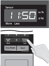 Magnetron display met knipperende dubbele punt
