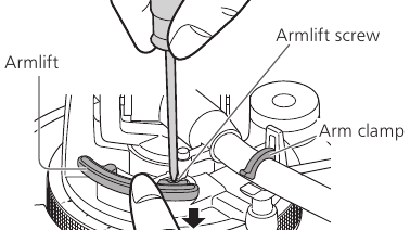 Afstelling - Stap 4 - Armlifthoogte