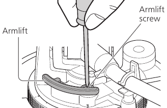Afstelling - Stap 5 - Armlift-hoogte