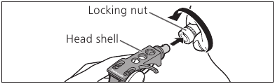 De speler in elkaar zetten - Head shell bevestigen