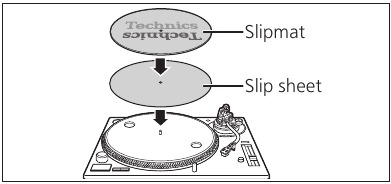 De speler in elkaar zetten - De slipmat plaatsen