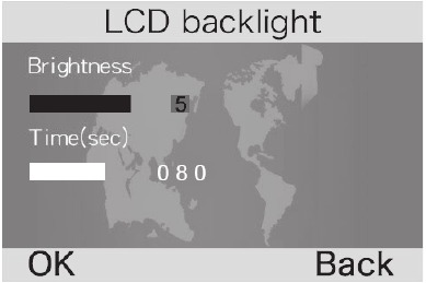 Instellingen - Helderheid LCD-achtergrondverlichting aanpassen