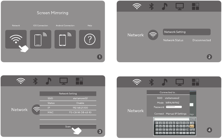iOS-verbinding - Stap 2 - Verbind met het thuisnetwerk