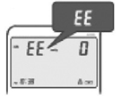 Bloeddrukmeting toont EE_0-4 op het display