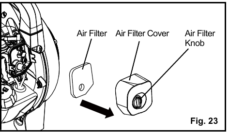 HET LUCHTFILTER REINIGEN - Stap 2