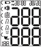 Bloeddrukmeter display