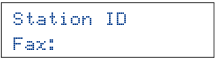 LCD-scherm toont: Voer faxnummer in: