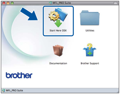 MFL-Pro Suite installeren op Mac via een bekabelde verbinding - Stap 1
