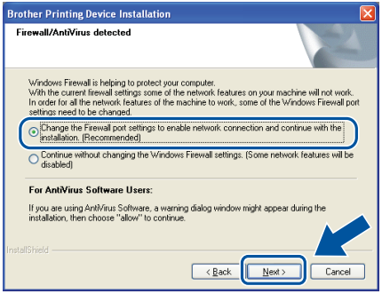 MFL-Pro Suite installeren op Windows via een bekabelde verbinding - Stap 2