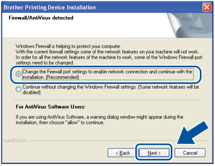 MFL-Pro Suite installeren op Windows Wireless - Stap 2