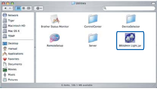BRAdmin Light configuration utility - Mac OS&reg; - Stap 2