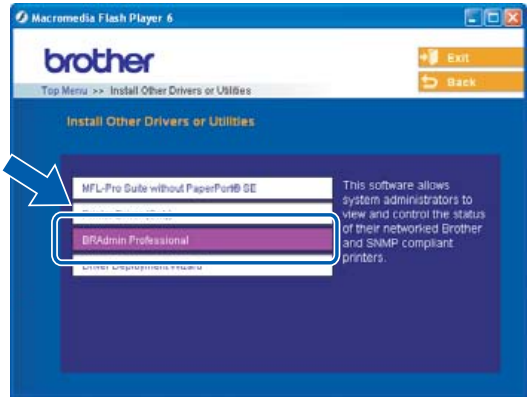 BRAdmin Professional - Windows&reg; - Stap 2