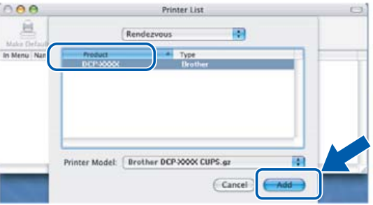 Voor gebruikers met een netwerkinterface - Macintosh&reg; - Stap 6