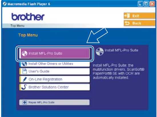 Voor gebruikers met een netwerkinterface - Windows&reg; - Stap 2