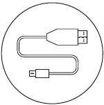 10 voet gevlochten micro-USB-kabel