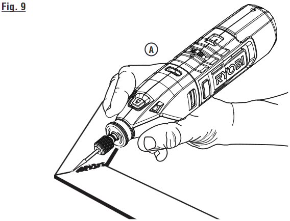 DE ROTATIEVE GEREEDSCHAP BEDIENEN - Potloodgreepmethode
