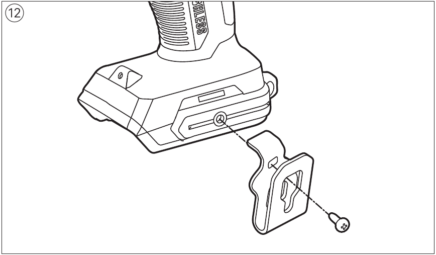 GEBRUIK - De riemclip bevestigen