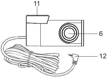 Bediening & Indicatoren - Achtercamera