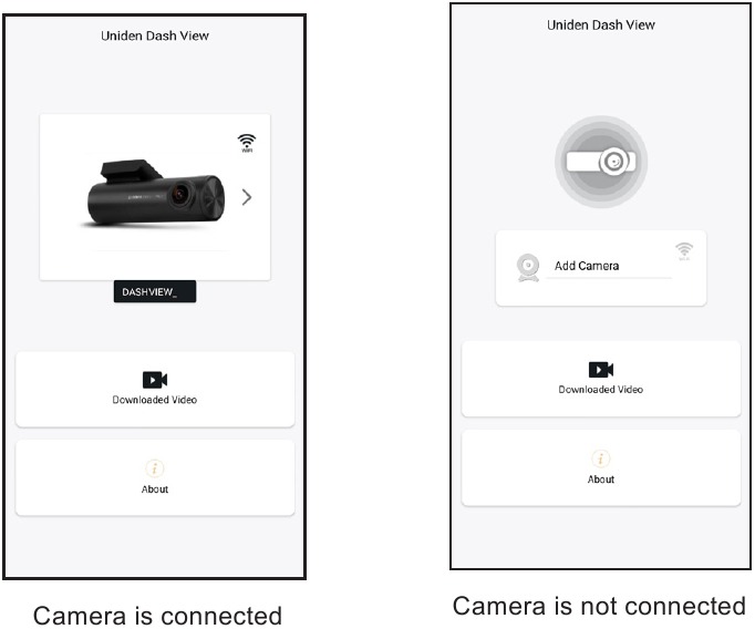 De app gebruiken - Interface van het startscherm