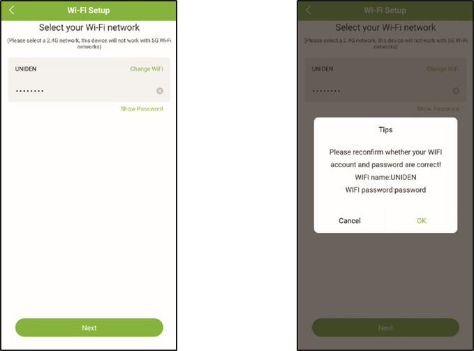 REMOTE VIEWING VIA APP - Stap 3