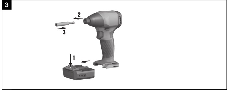 Het accessoire gereedschap plaatsen