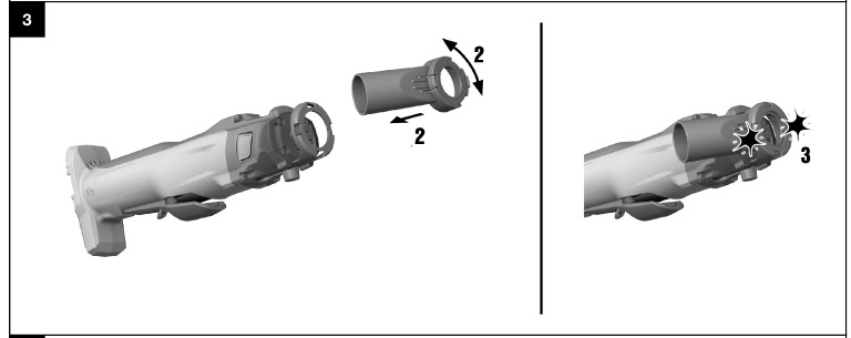 De slangconnector voor de stofzuiger installeren