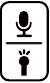 Audio- en witte lichtknop