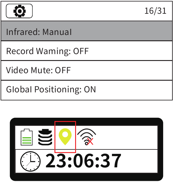 De GPS-functie activeren - Stap 1