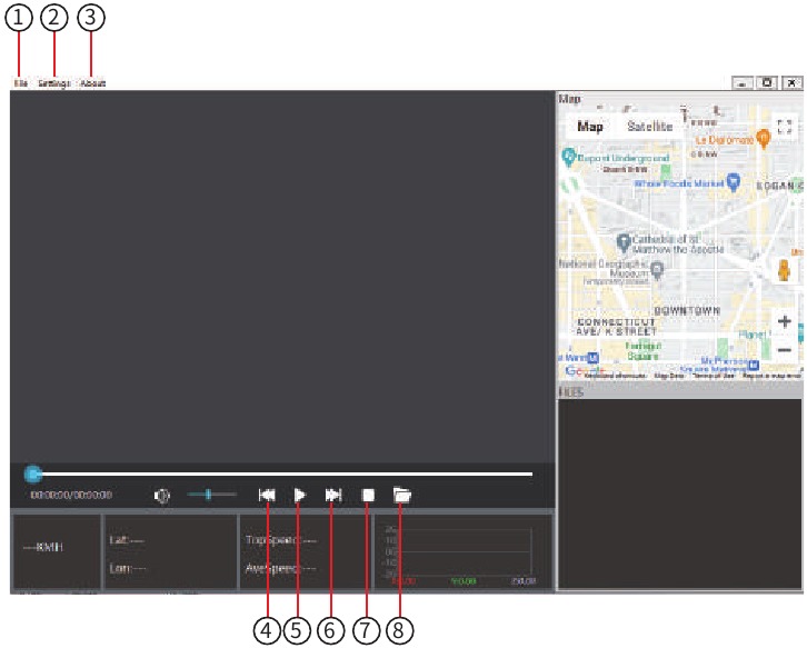 GPS-speler interface-indicatie