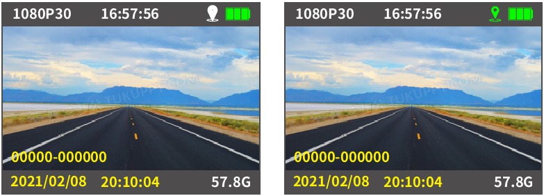Indicatie van video-afspelen met GPS-info