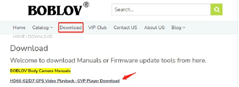 De GVPlayer gebruiken om de video af te spelen - Stap 1