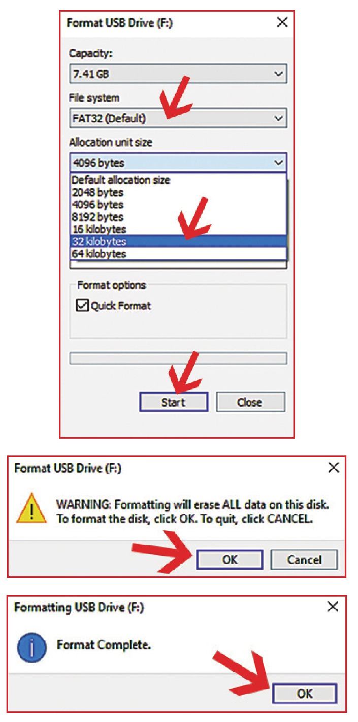 Formatteer de TF-kaart - Stap 2
