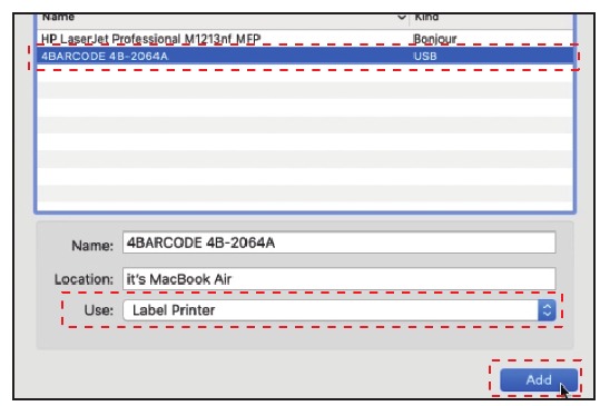 Driverinstallatie voor macOS - Stap 5