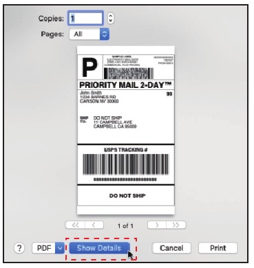Printerinstellingen voor macOS - Stap 3