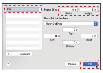 Printerinstellingen voor macOS - Stap 5