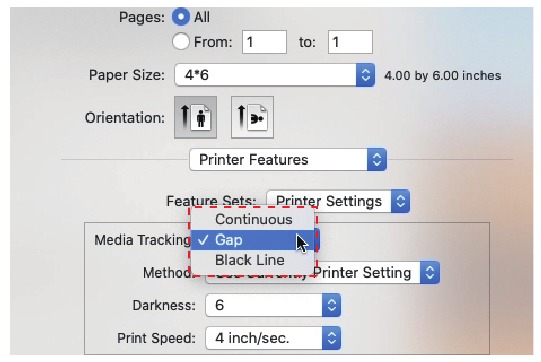 Printerinstellingen voor macOS - Stap 7
